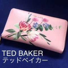 TED BAKER 財布 花柄 ピンク 長財布 テッドベーカー