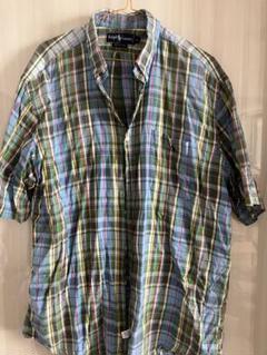 【ヴィンテージ】 Ralph Lauren チェック柄 半袖シャツ Lサイズ