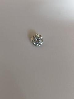 モアサナイト　スカイブルー ラウンドカット 1.0ct ルースストーン
