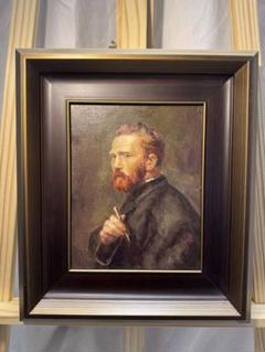 フィンセント・ヴァン・ゴッホ 肖像 1886 油彩 手書き チャオ　シャオヨン作 フィンセント・ヴァン・ゴッホ 肖像 1886 油彩 手書き チャオ