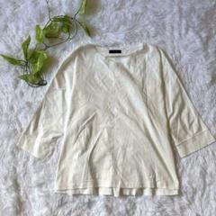 【7-IDconcept.】 レディース 七分袖Tシャツ (XL) フランドル