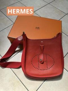 エルメスHERMESエブリン　PMレッド ショルダーバッグのサムネイル