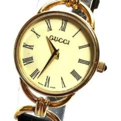 稼働 GUCCI 腕時計 6000.2.L レザー アイボリー 1212 稼働 GUCCI 腕時計 6000.2.L レザー アイボリー 1212 時計