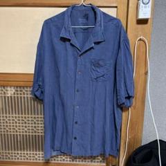 Tommy Bahama トミーババマ シルク　半袖シャツ ダークブルー　xl