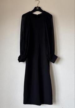 aaakira様美品✨グッチハイネックニットワンピースひざ丈ラメ