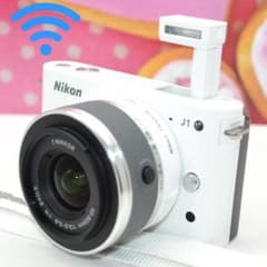 可愛いミラーレス一眼♪ニコン１ J1☆スマホに転送OK☆a082