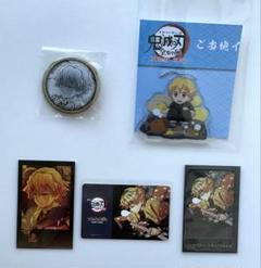鬼滅の刃　全集中展　ご当地アクリルチャーム　チェキ　缶バッジ　我妻善逸
