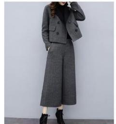 セットアップ パンツスーツ ジャケット ラシャ レディース フォーマル