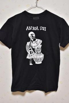 新品未使用】ANNA SUI タンクトップ ジッパー羽根付き 黒 Sサイズ クリアランス大特価 タンクトップ ジッパー羽根付き 黒 Sサイズ SUI 【新品未使用】ANNA Tシャツ/カットソー(半袖/袖なし)