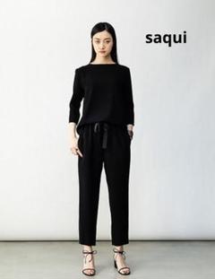 完売　美品　SAQUI テーパードジョガーパンツ ブラック　40 SAQUI（サキ） TAPERED JOGGER パンツ 25FW13（その他パンツ