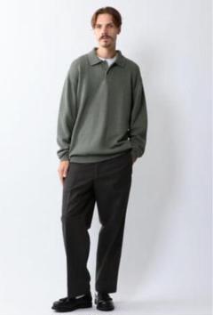 Steven Alan オリーブ ニットポロシャツ XLのサムネイル