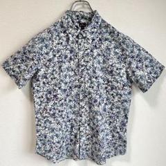 ほぼ未使用✨ポールスミス 半袖シャツ 花柄 2024SS 青紫 総柄 Lサイズ ほぼ未使用✨ポールスミス 半袖シャツ 花柄 2024SS 青紫 総柄 L