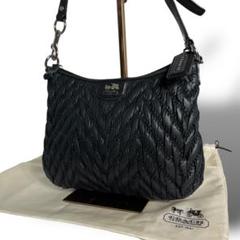 COACH/コーチ 70周年記念 キルティングナイロン ショルダーバッグ