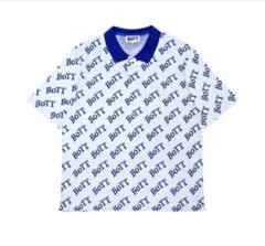 BoTT square logo jacquard polo ポロシャツ BoTT square Logo polo ボット ポロシャツ 青 XL ブルー - メルカリ