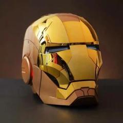 ラストワンアイアンマン　黒金色MK5 AUTOKING 1/1 マスク 新品AUTOKINGアイアンマン マーク5 MK5 ヘルメットマスク 光