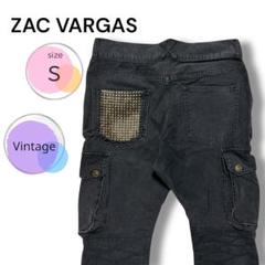 ZAC VARGAS　メンズ　デニム　パンツ　S　スタッズ　ヴィンテージ加工 ZAC VARGAS メンズ デニム パンツ S スタッズ ヴィンテージ加工