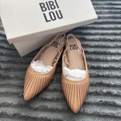 BIBI LOU ビビロウ ベージュ色アンクルストラップパンプス 36 BIBI LOU ビビロウベージュ色アンクルストラップパンプス36