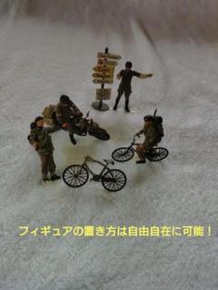 セール！仏戦線英軍交通整理隊員.自転車部隊侵攻フィギュア1/35 4体道路標識 特価セール！仏戦線英軍交通整理隊員.自転車部隊フィギュア1/35