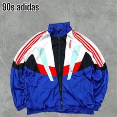 90s銀タグ】好配色アディダストレフォイルロゴマルチカラー
