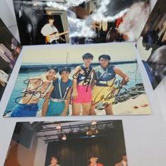 TUBE THE TUBE 1985年　当時　生写真サイン入り TUBE THE TUBE 1985年当時生写真サイン入り