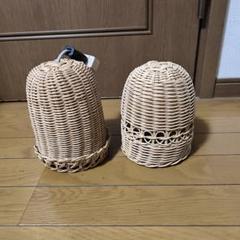 【値下】ペンダントライト籐製品 照明器具 天井照明 玄関廊下ランプシェード 電傘