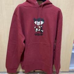 石垣島限定　ゲンキ牛乳 パーカー S ワインレッドスウェット　八重山　ゲンキくん 石垣島限定ゲンキ牛乳 パーカー S ワインレッドスウェット八重山