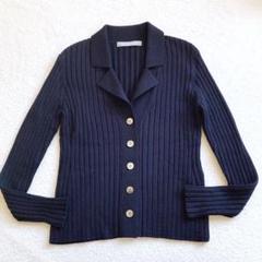 未使用級　セオリーリュクス　24年モデル　ストレッチ　リブニット　カーディガン Theory luxe - セオリーリュクス 24AW カーディガン ニット