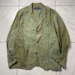 ポロラルフローレン ミリタリー ジャケット パッチワーク ドーナツ釦 カーキ L m37769972853_1.jpg?1746197571