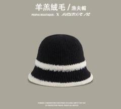 デート ヒップホップ　レディース　ストリート　ブラック ニット帽　ハット 黒