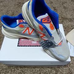 KITH×New Balance 990v6 グレー/オレンジ/ブルー 中古・古着通販】NEW BALANCE (ニューバランス) KITH (キス) MSG