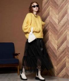メゾンスペシャル　カラーモヘアメランジニット　イエロー 2025年最新】MAISON SPECIAL カラー：イエロー系 長袖の人気