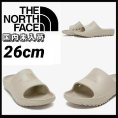 韓国限定 ノースフェイス　リカバリ スライドサンダル　26センチ　ベージュ　新品のサムネイル