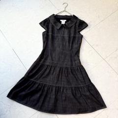 美品☆ルネ　RENE☆すそカットワーク切り替えワンピース36 美品ルネ RENEすそカットワーク切り替えワンピース36