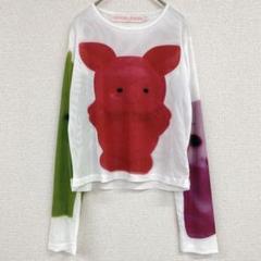 チョポヴァロウェナ　2024SS　メッシュロングTシャツ　ブラウス　アニマル柄