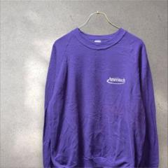 90s Jerzees USA製 スウェット 紫 XL 企業ロゴ