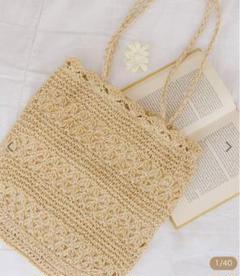 flower l soft crochet tote ソフトクロシェトート