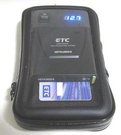 お得!!軽・二輪区分 三菱一体型ETC 9U59Vと 防水NAVIケース f05