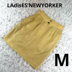 『LAdiEs'NEW YoRKER』 M タイトミニスカート　綿／麻