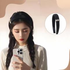 【在庫僅か】韓国 ウィッグ　夏　カチューシャ付き　新品　かつら　ロング　茶