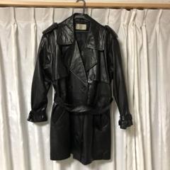 【値下げ中‼️】AEEWINNER 黒 レザートレンチコート AEEWINNER 黒 レザートレンチコート