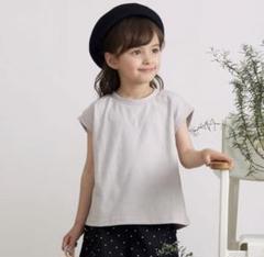 【新品】プティマイン　petit main 半袖Tシャツ　110 グレージュ