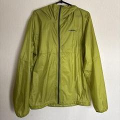 patagonia パタゴニア フーディニ M グリーン×イエロー 美品」patagonia フーディニ ジャケット ライムグリーン メンズ