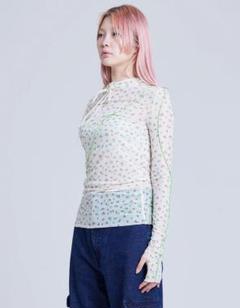 リトルサニーバイト 花柄シースルトップス - メルカリ