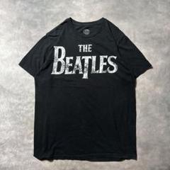 O41 古着70s復刻　BEATLES黒Tシャツ