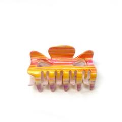 ストライプデザイン ヘアクリップ 中型