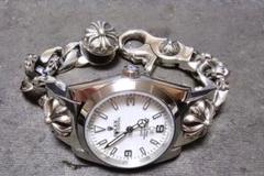 Watch　全花コマウォッチクラッシュベルト　17cm　JEN006　925刻印 Watch 全花コマウォッチクラッシュベルト 17cm JEN013 925刻印