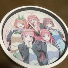 五等分の花嫁 壁掛け時計テキスタイルパネルクロック キャンバス