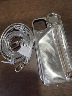 【美品】iPhone14 ajew シルバーメタリック iPhone14 / silver 【PVC heart】 (発送はご注文から3営業日以内