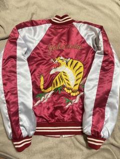 handmade 日本限定　スカジャン サテン unisex 虎 vintage