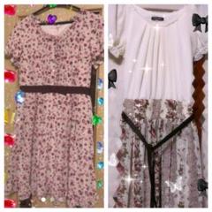 ⭐︎セール【LEST ROSE】 半袖花柄ワンピースセット